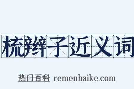 梳辫子近义词是什么意思的图片